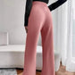 Women's Nontransparent Fabric Classic-Stylish Pant Pink