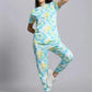 Women's Casual Tie Dye Print Night Suit