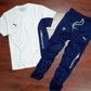 Adidas summer tracksuit (Blue & White)